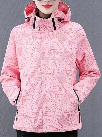 Herren Vattentät Utomhusvandringsjacka Funktionell Polyester-4