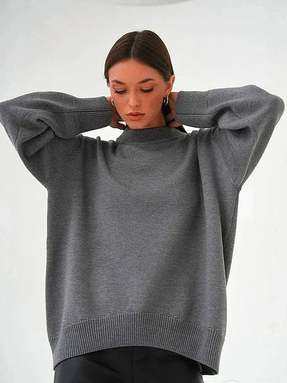 Variant image for Kvinnors Tröja Rund Hals Klassisk Högkvalitativt Tyg-3