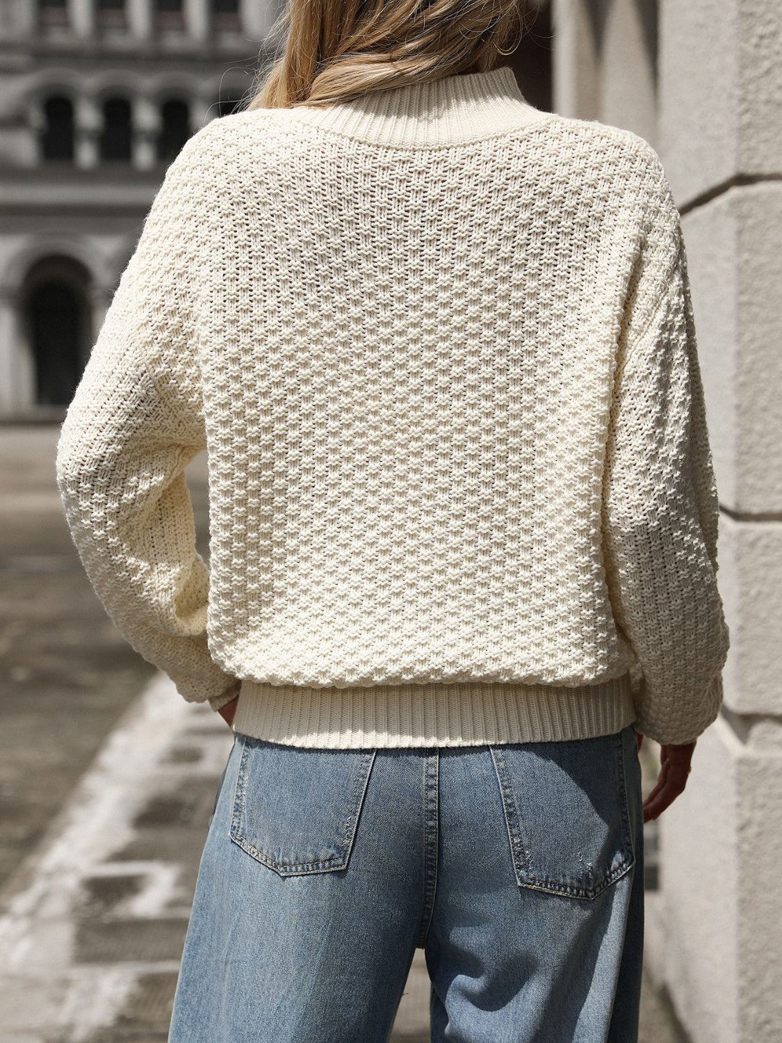 Kvinnors Turtleneck Tröja Elegant Stickad Höst-2