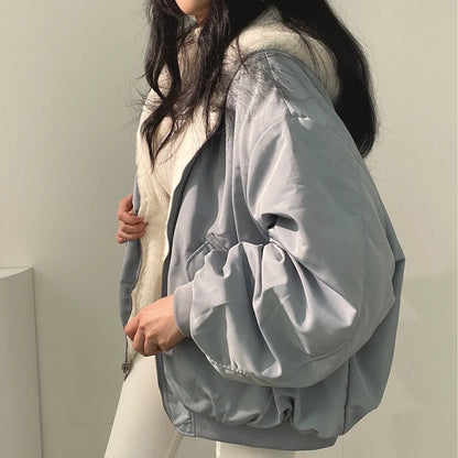 Kvinnors Avslappnad Bomullspäls Med Isolerande Fyllning-3