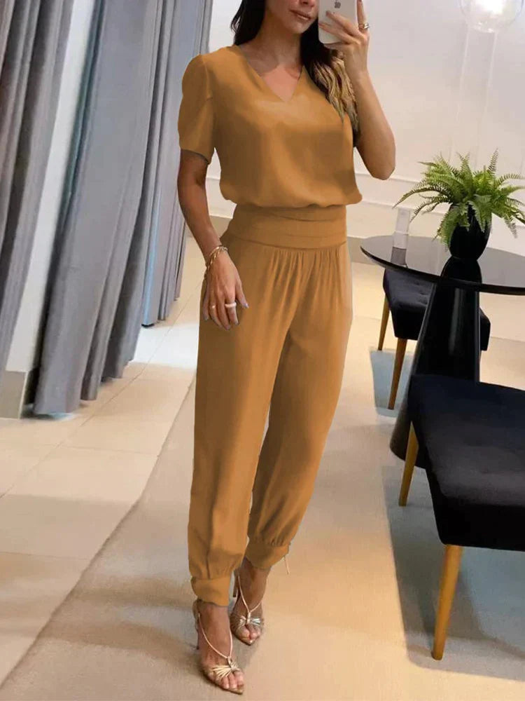 Damkläder Blus och Byxor Modern Design i Bomull och Elastan 13