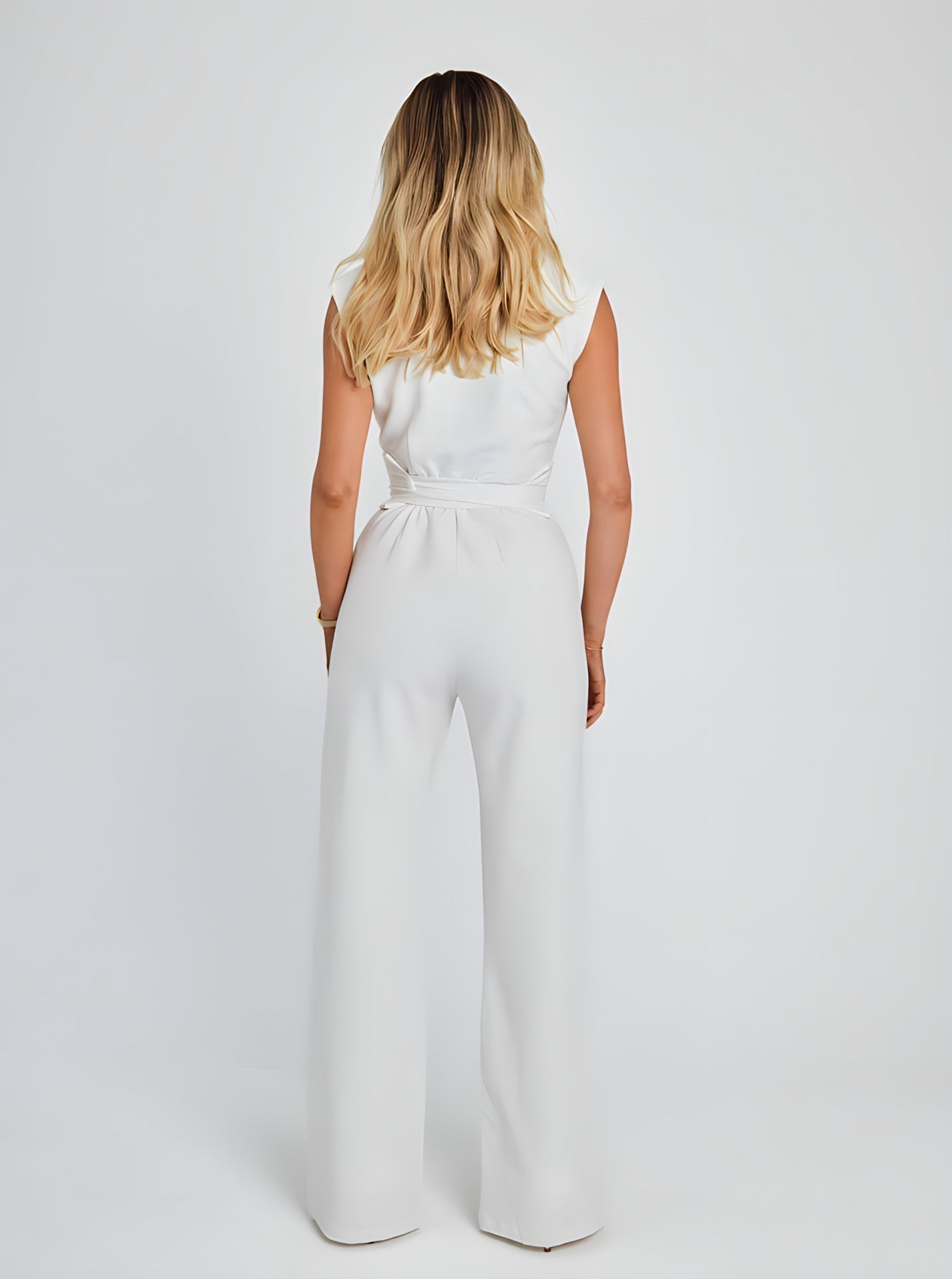 Dam Jumpsuit Elegant Polyester Figurnära Design 3