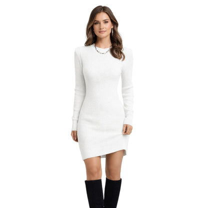 Dam Klänning Bodycon Långärmad Akryl Elegant Silhuett