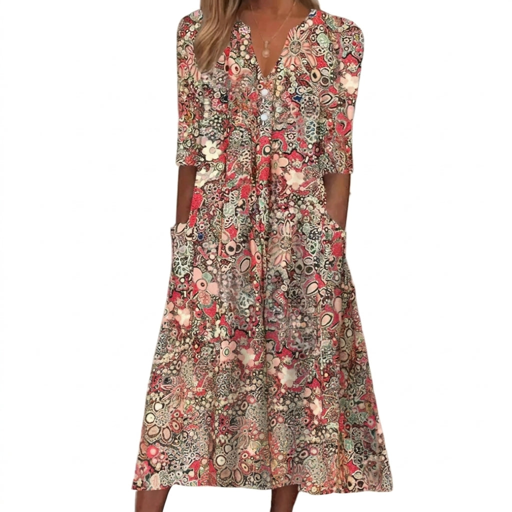 Dam Sommarklänning Elegant Omslag Andningsbartl för Fest och Bröllop