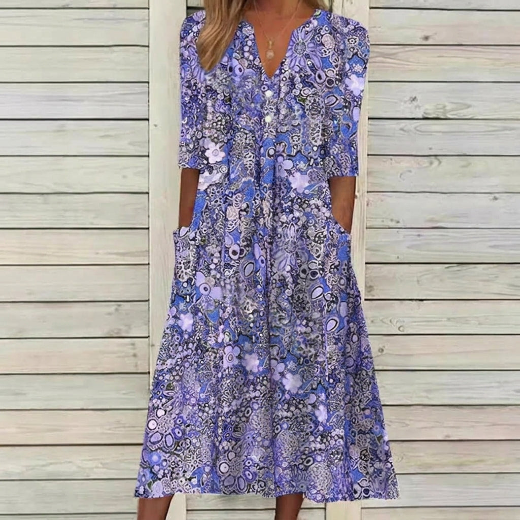 Dam Sommarklänning Elegant Omslag Andningsbartl för Fest och Bröllop