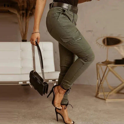 Kvinnors Cargo Jeans Loose Fit Denim 2