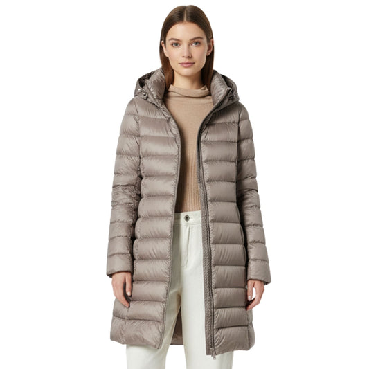 Damjacka Vinter Parka Lätt Polyester Andningsbar Tidlös Design