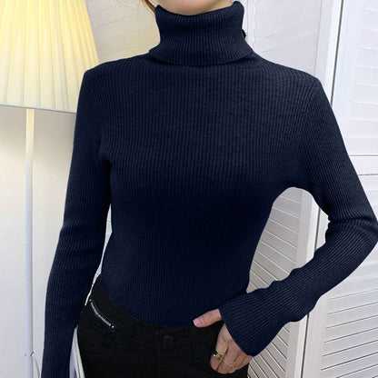 Variant image for Dam Turtleneck Tröja Långärmad Elastisk Material-5