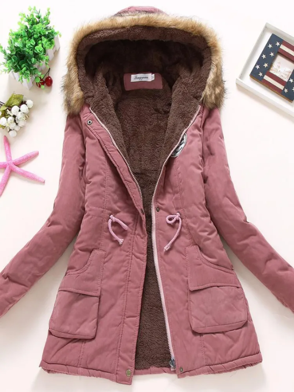Variant image for Dam Parkas Slim Fit Med Avtagbar Huva i Andningsbart Tyg-67
