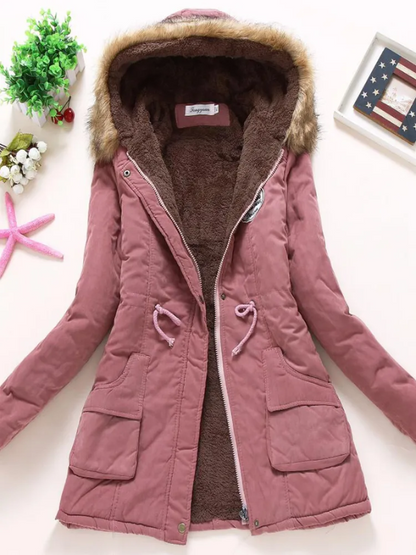 Variant image for Dam Parkas Slim Fit Med Avtagbar Huva i Andningsbart Tyg-67
