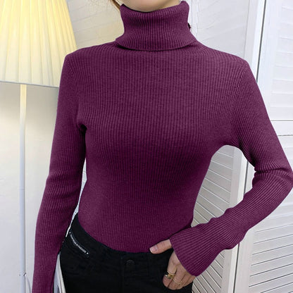 Variant image for Dam Turtleneck Tröja Långärmad Elastisk Material-11