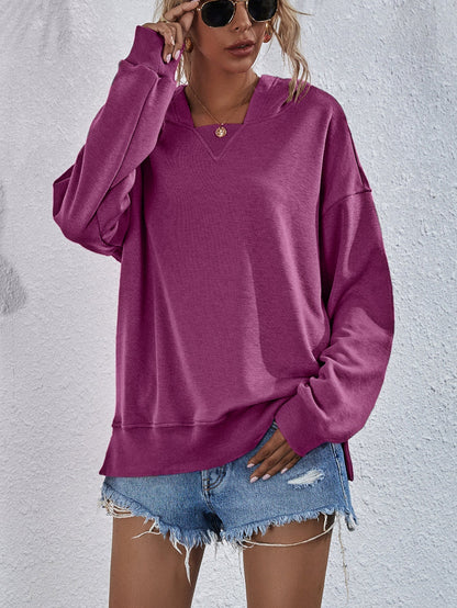 Variant image for Kvinnors Hoodie Tröja Sportig 100% Bomull i Godisfärger-29