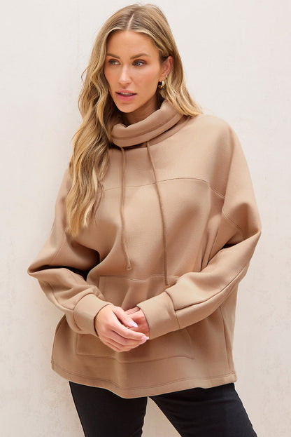 Stickad Dam Tröja Turtleneck Klassisk Andningsbart Material 2