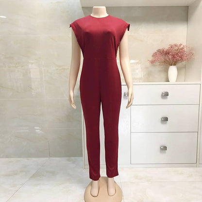 Variant image for Dam Overall Modern Design med Metallkedjor och Pärlor Polyester Spandex-13