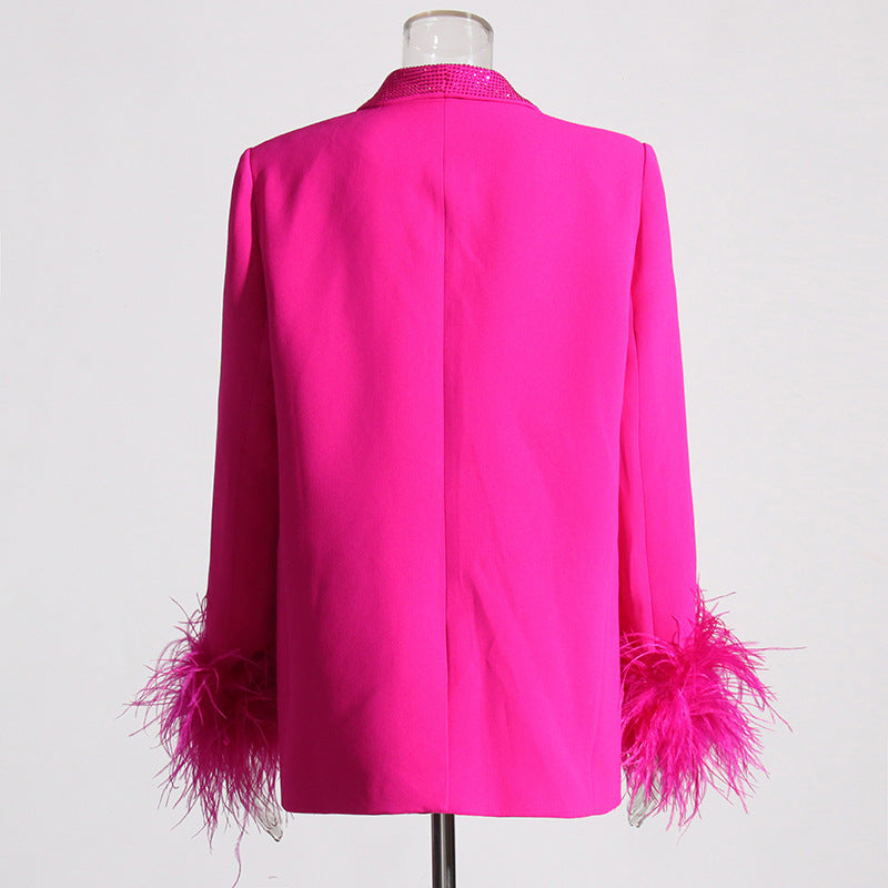 Kvinnors Kostym Elegant Polyester-3