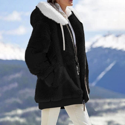 Fleecejacka Dam Varm Mjuk Polyester för Höst och Vinter 1
