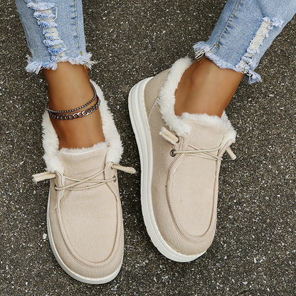 Dam Vinter Sneakers Trendig Design med Päls och Robust Sula 2
