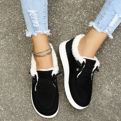Dam Vinter Sneakers Trendig Design med Päls och Robust Sula 4