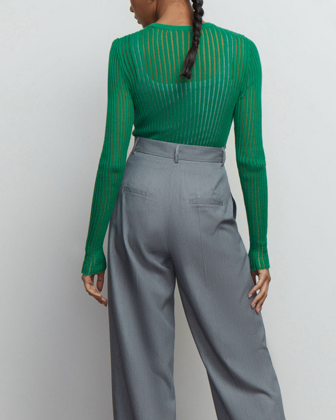 Dam Tröja Transparent Elegant Lätt Material-5