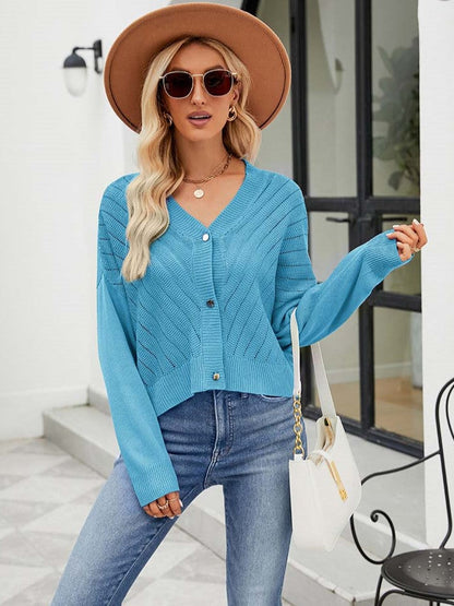 Variant image for Dam V-ringad Stickväst Mjuk Kvalitet-1