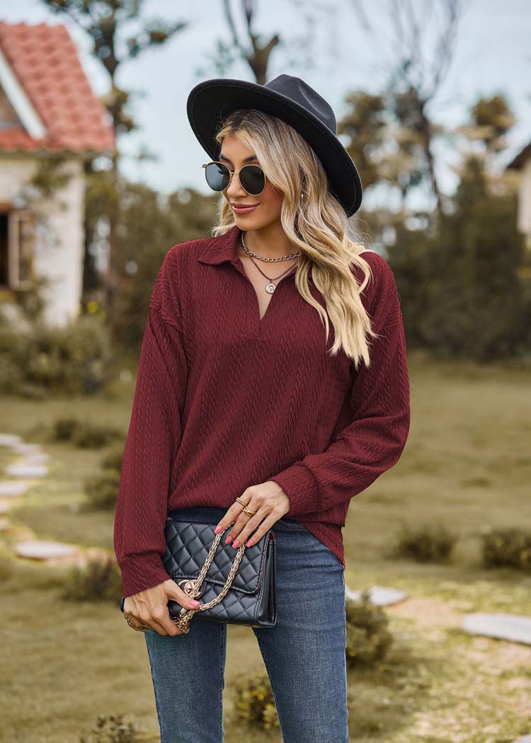 Variant image for Kvinnors Fritidströja Med Krage 100% Bomull-1