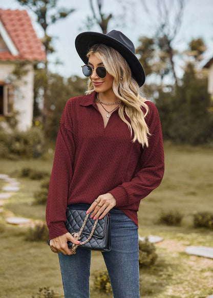 Variant image for Kvinnors Fritidströja Med Krage 100% Bomull-1