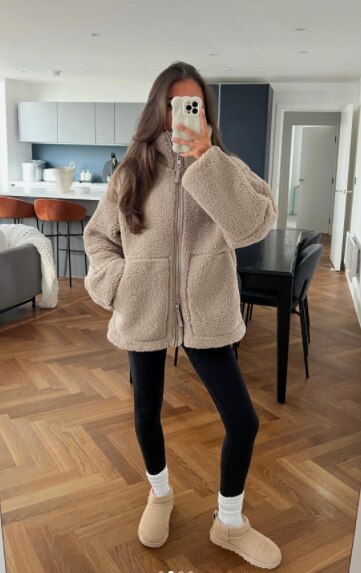 Dam Kappa Avslappnad Stil Polyester Mjuk-6