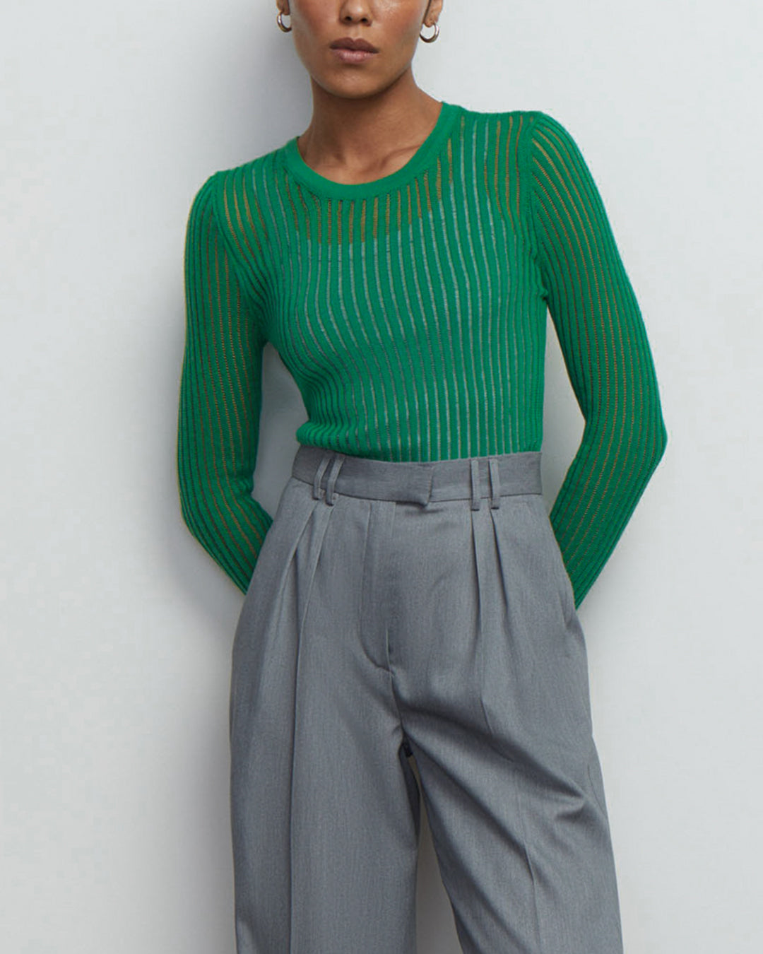 Variant image for Dam Tröja Transparent Elegant Lätt Material-4