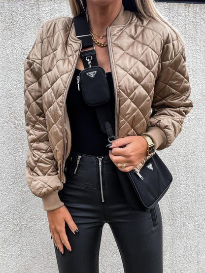 Herrar Vadderad Jacka Stilren Polyester-5
