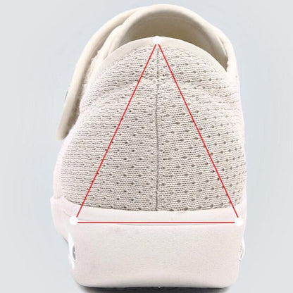 Dam Slip-On Pantoletter för Bredare Fötter Lätt Andningsbart Tyg-3