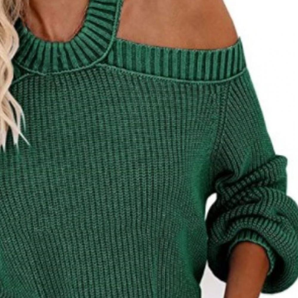 Dam Tröja med Öppna Axlar i Mjuk Bomull – Trendig och Bekväm Passform för Vardag och Fest 3