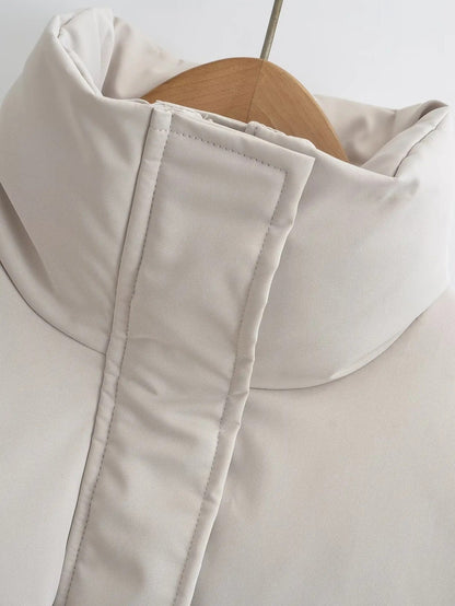 Damjacka Överdimensionerad Polyester Bomull-5