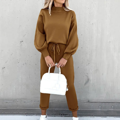 Dam Joggingdräkt Bekväm Loungewear Bomullsmix 7
