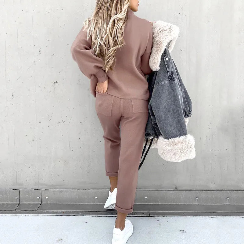 Dam Joggingdräkt Bekväm Loungewear Bomullsmix 10