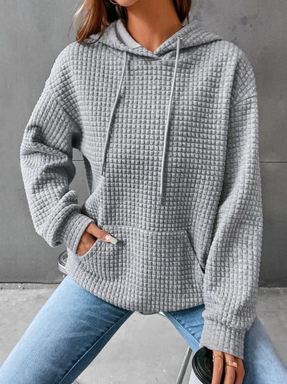 Hoodie Herr Mönstrad 100% Bomull med Huva-1
