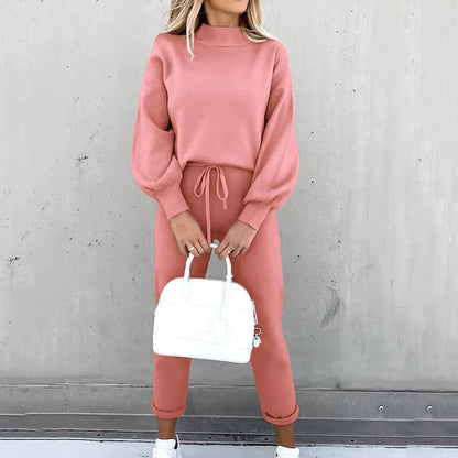 Dam Joggingdräkt Bekväm Loungewear Bomullsmix 5