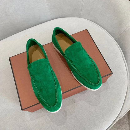 Herr Loafers Mocka Elegant Design med Detaljerade Sömmar-5