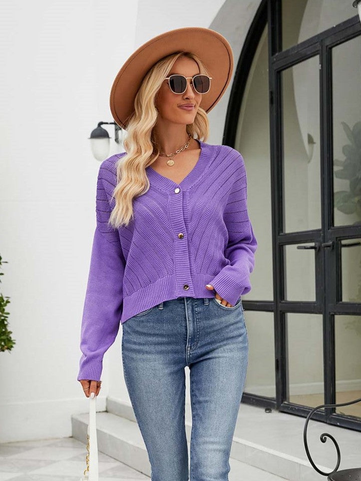 Variant image for Dam V-ringad Stickväst Mjuk Kvalitet-5