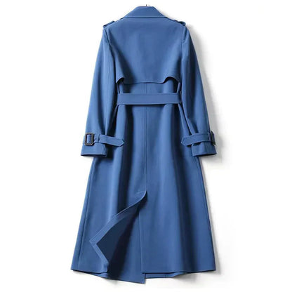Dam Trench Coat Vattentät Klassisk Stil-6