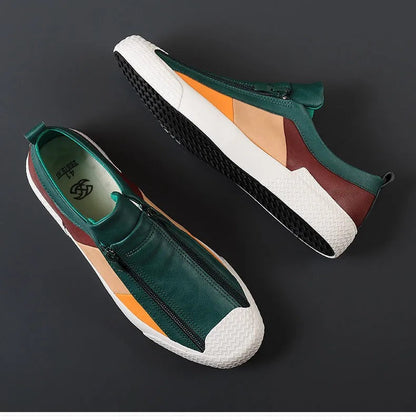 Variant image for Dam Slip-On Sneakers Färgblock Textil med Dragkedja-1