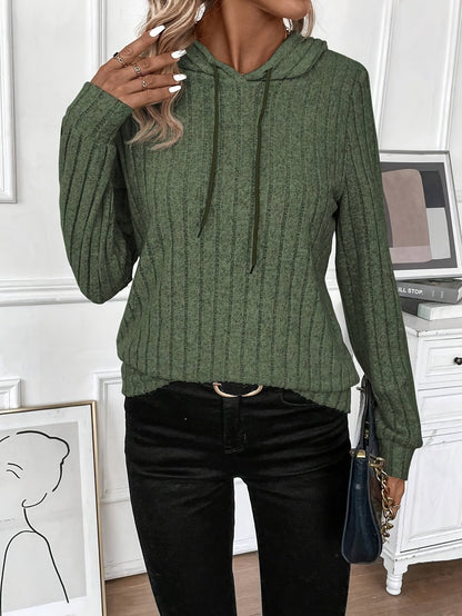 Dam Hoodie Rippad Design 100% Bomull 2