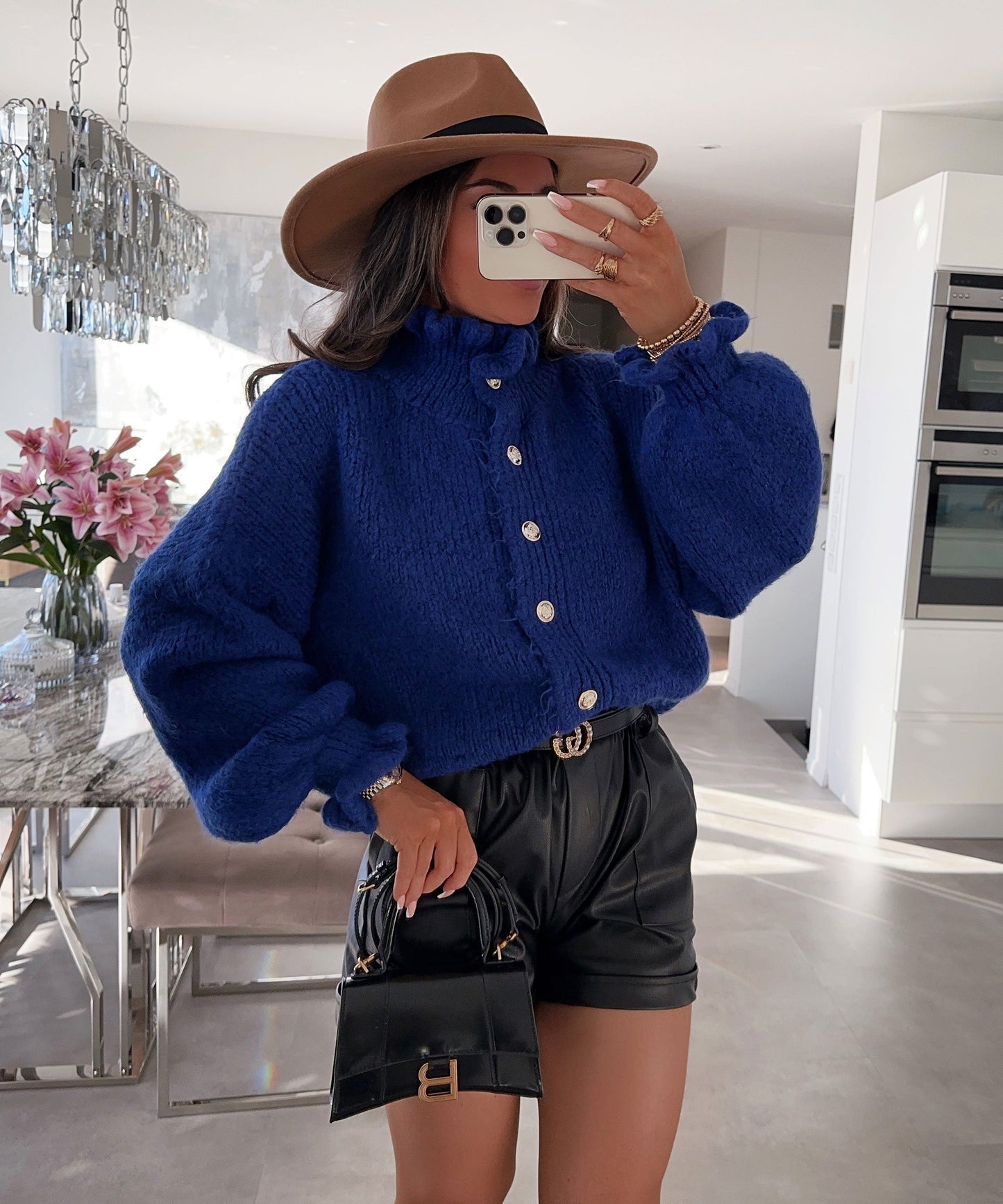 Damjacka Varm Fleece Modern Design för Kalla Dagar-1