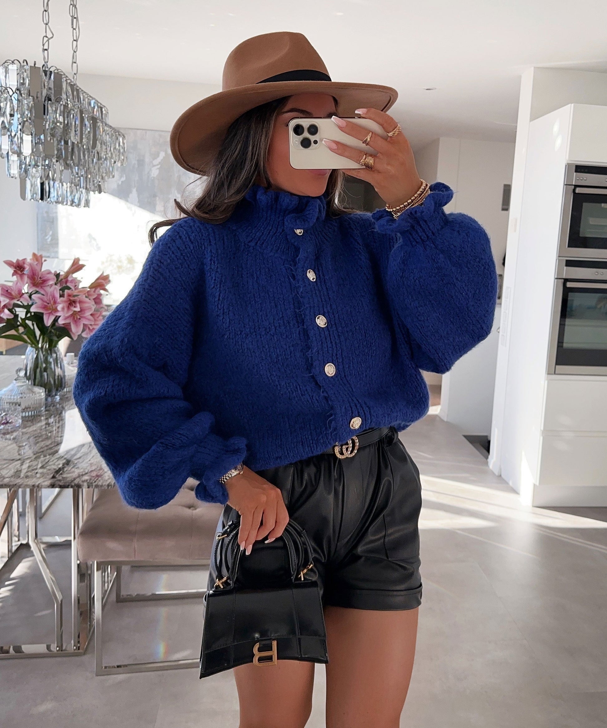 Damjacka Varm Fleece Modern Design för Kalla Dagar-2