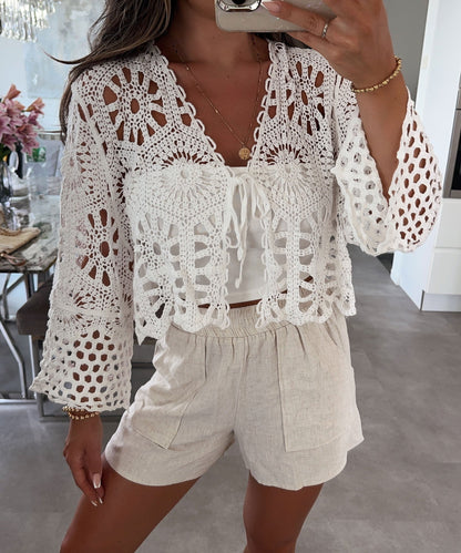 Damjacka 100% Bomull Avslappnad Passform XS till XL-3