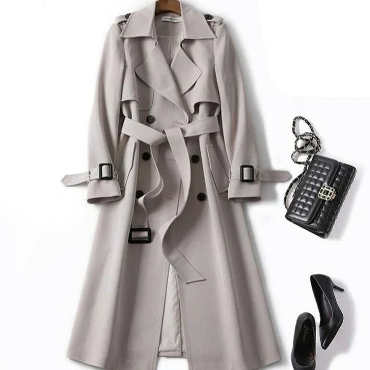 Variant image for Kvinnors Trenchrock Monokrom Design Polyester-1
