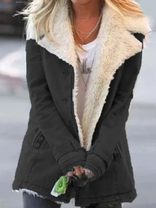 Damen Warme Jacke ohne Problem-3
