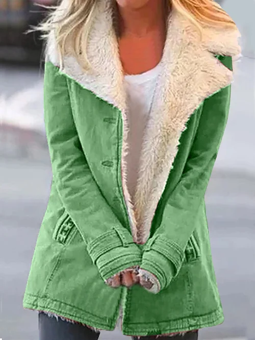 Damen Warme Jacke ohne Problem-1