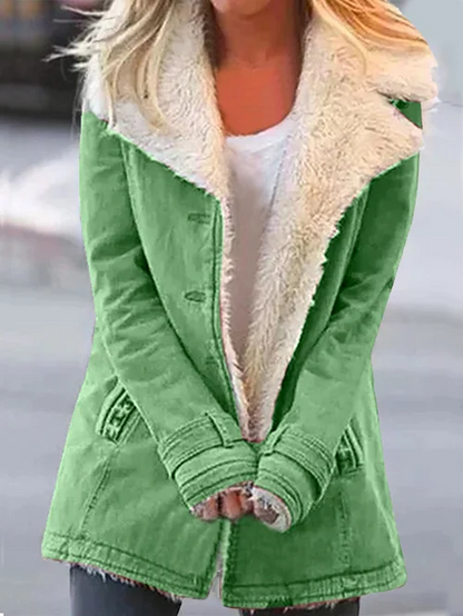 Damen Warme Jacke ohne Problem-1