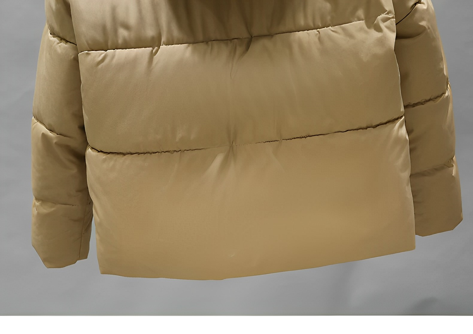 Dam Lång Vinterrock Elegant Design Konstgjord Päls-3