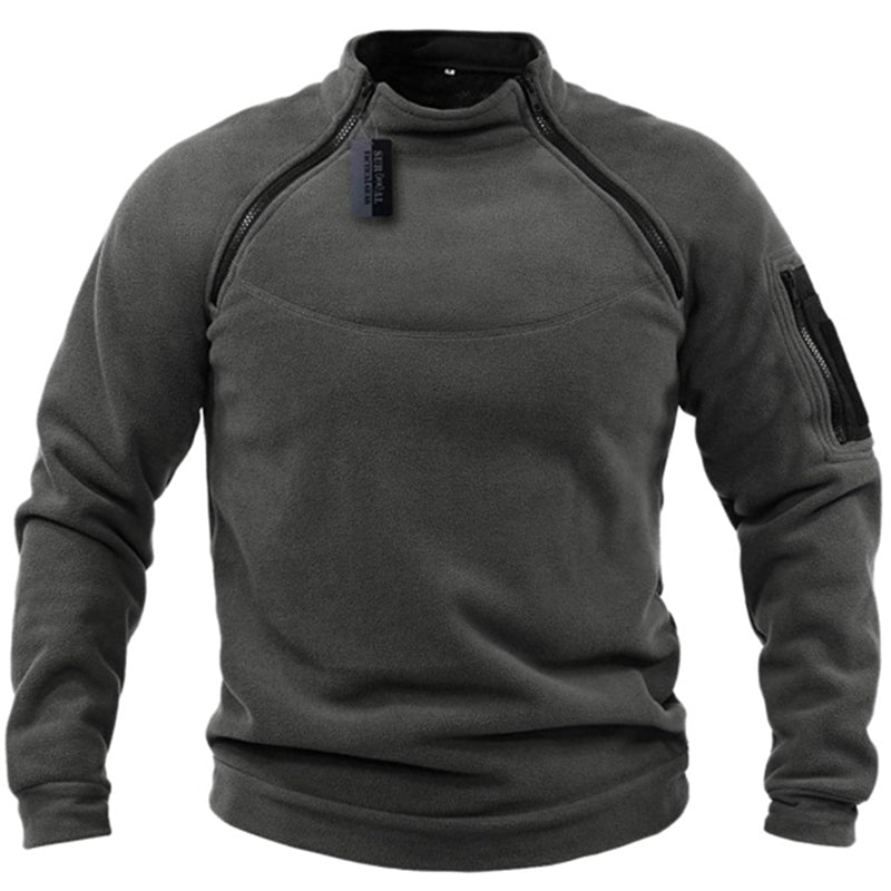Herren Fleecetröja Militärstil Polyester För Utomhusbruk-3